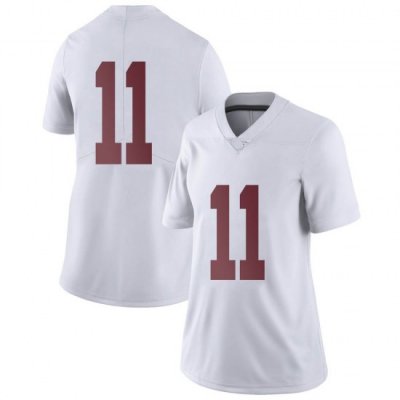 NCAA Women's Alabama Crimson Tide #11 Kristian Story Stitched College Nike Authentic No Name White Football Jersey AL17V68LR